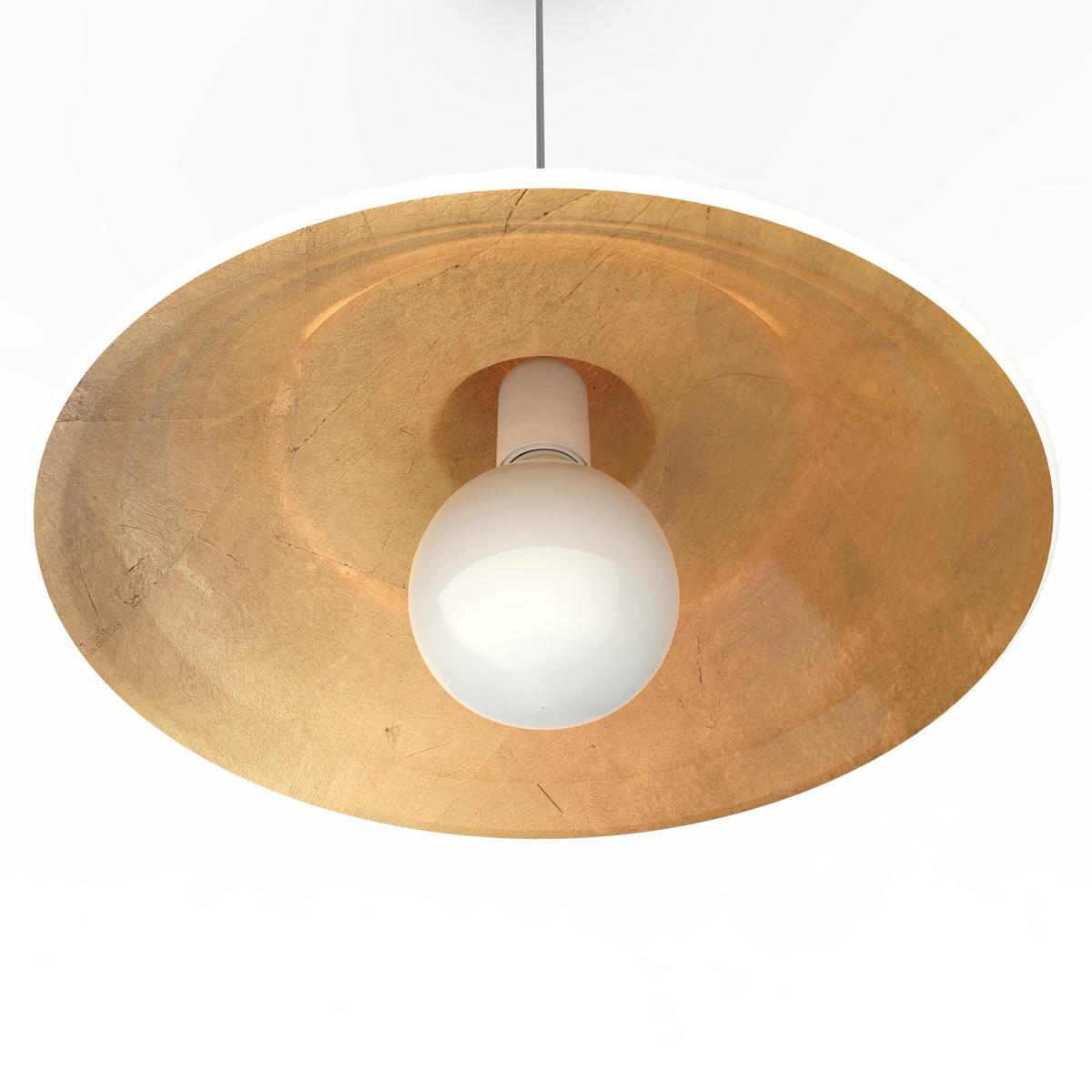 HÄNGELEUCHTE - Goldfarben, Metall (35/35/20cm) - Lumicom