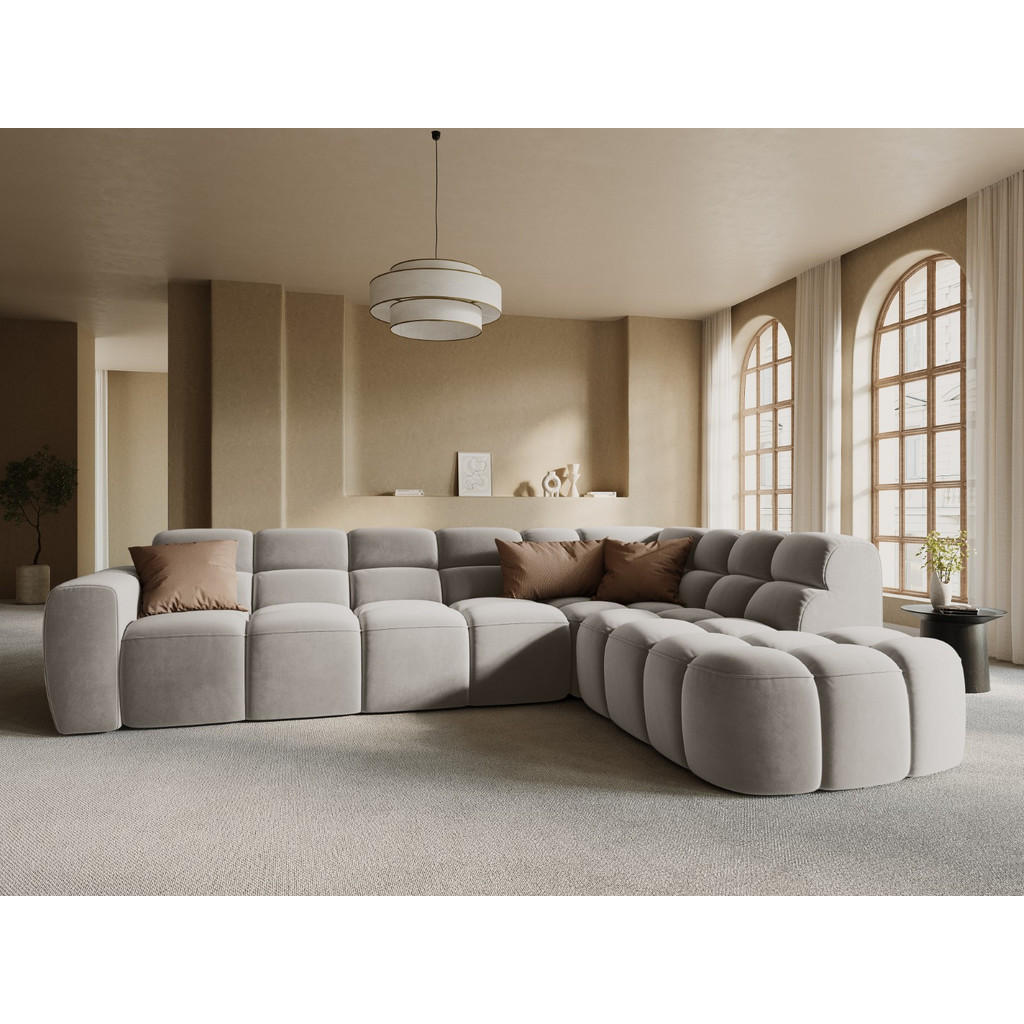 Thumbnail - Micadoni Ecksofa, Creme, Textil, 5-Sitzer, L-Form, 293x234 cm, Hergestellt in Europa, Oeko-Tex®, Wohnzimmer, Sofas & Cou...