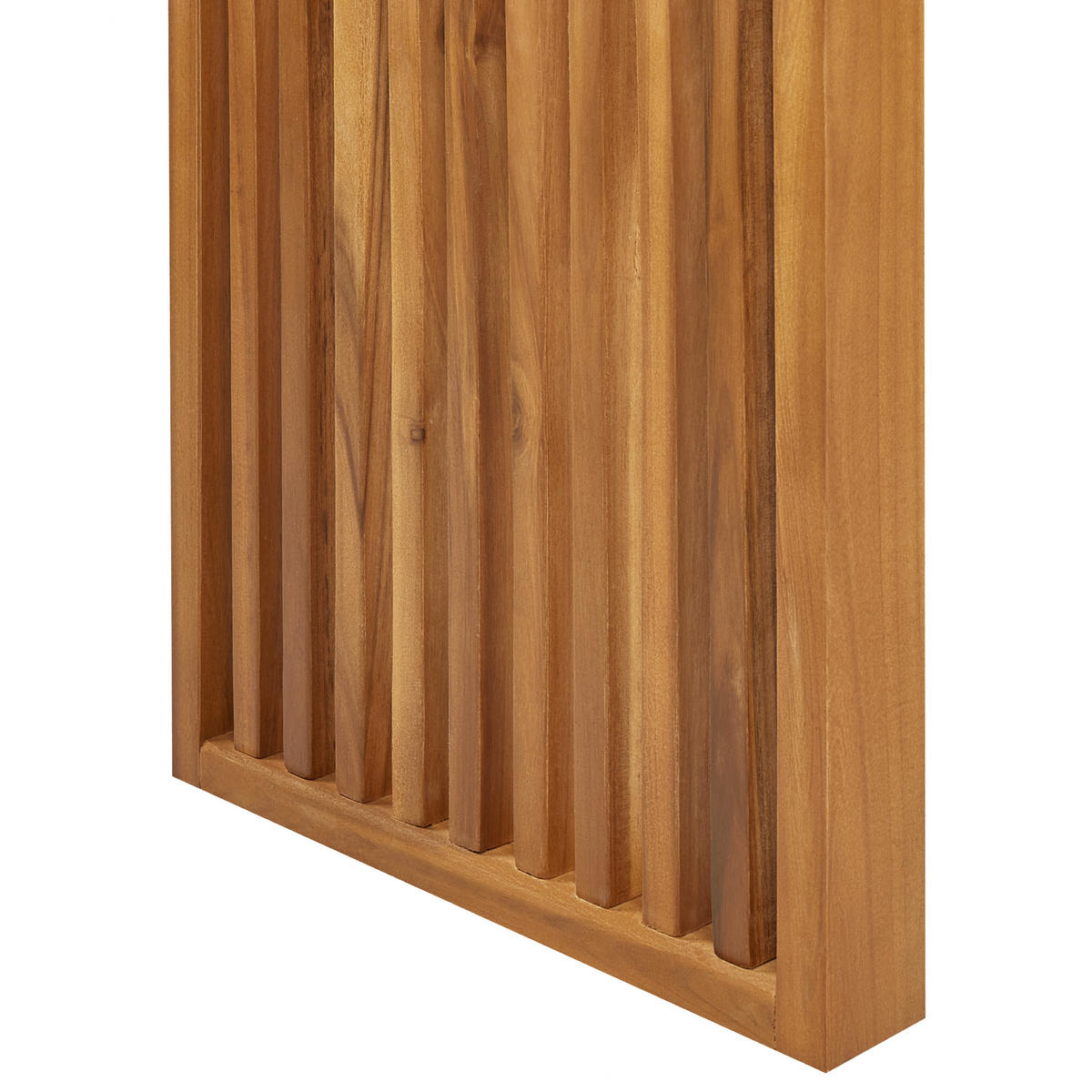 GARTENBÄNKE Heller Holzfarbton Sulzano - Hellbraun, Holz (150/45/40cm) - Beliani