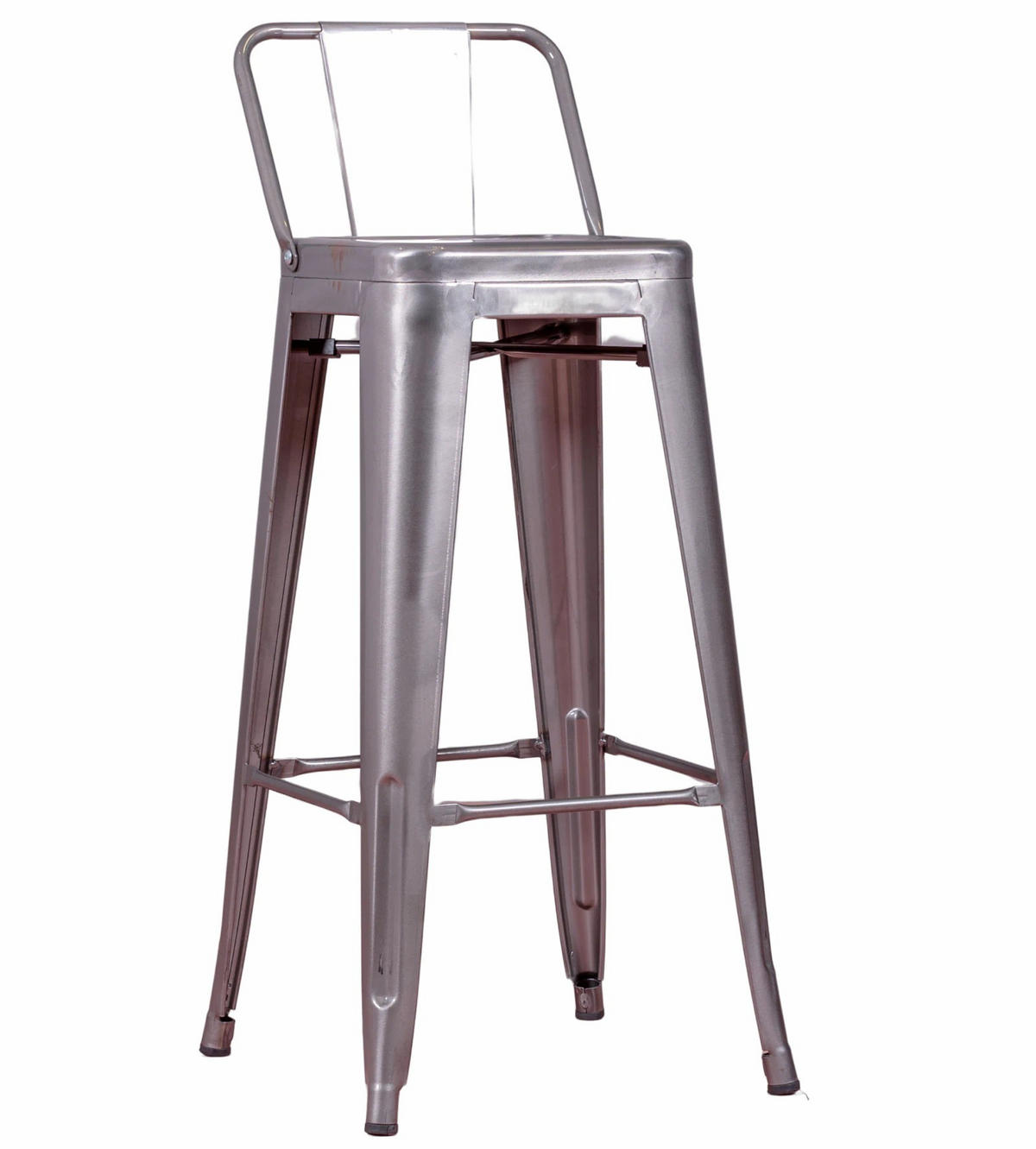 HOCKER Metall Alufarben - Alufarben, Metall (43/97/43cm) - Nest Dream