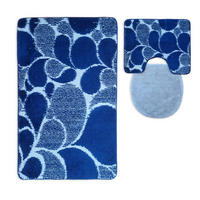 BADEMATTE Set 3 tlg BLAU - Blau, Textil (60/100cm) - ROLFNERS