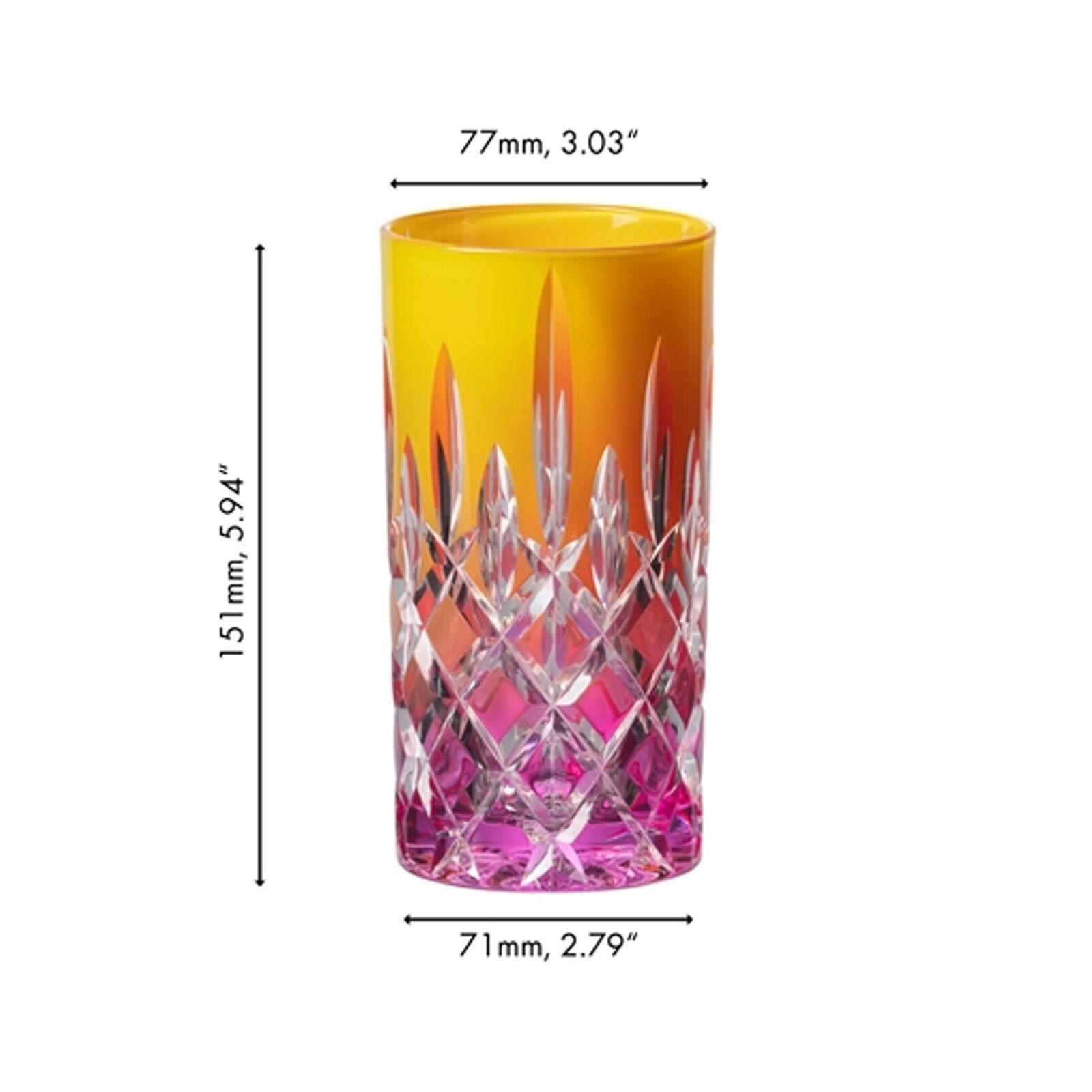 HIGHBALL LONGDRINKGLAS Laudon Orange-Pink 395 ml - Pink/Orange, Glas (0.395L) - Riedel