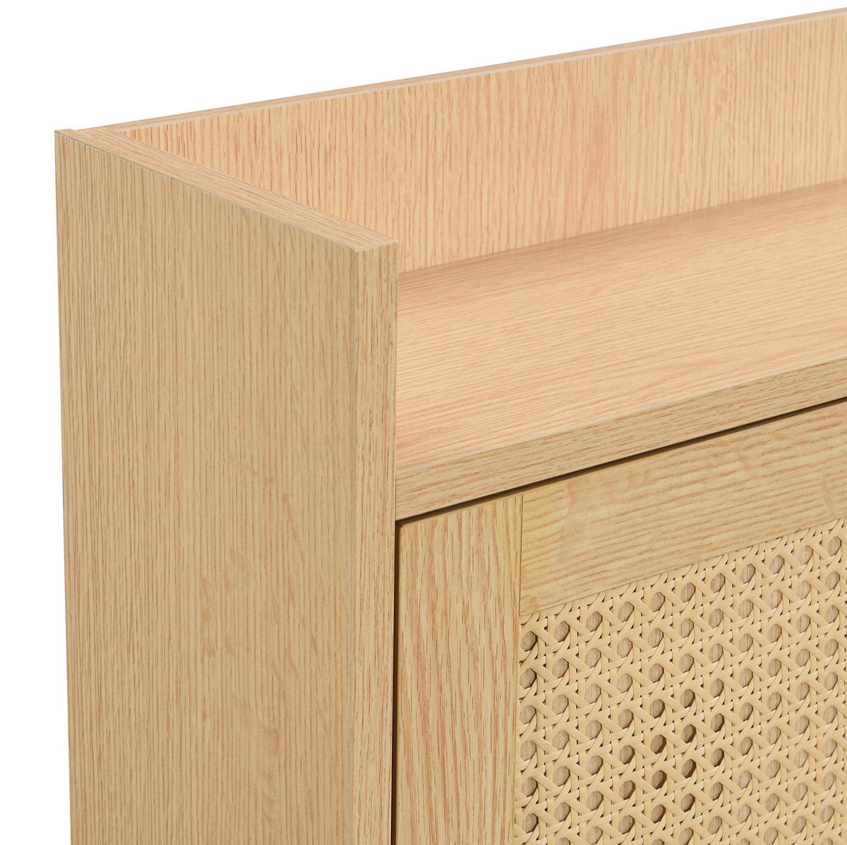 SCHUHSCHRANK 90/125/17 cm Natur aus MDF mit 3 Klappen und 1 Schublade - Naturfarben, Holzwerkstoff (90/125/17cm) - OKMYHOME