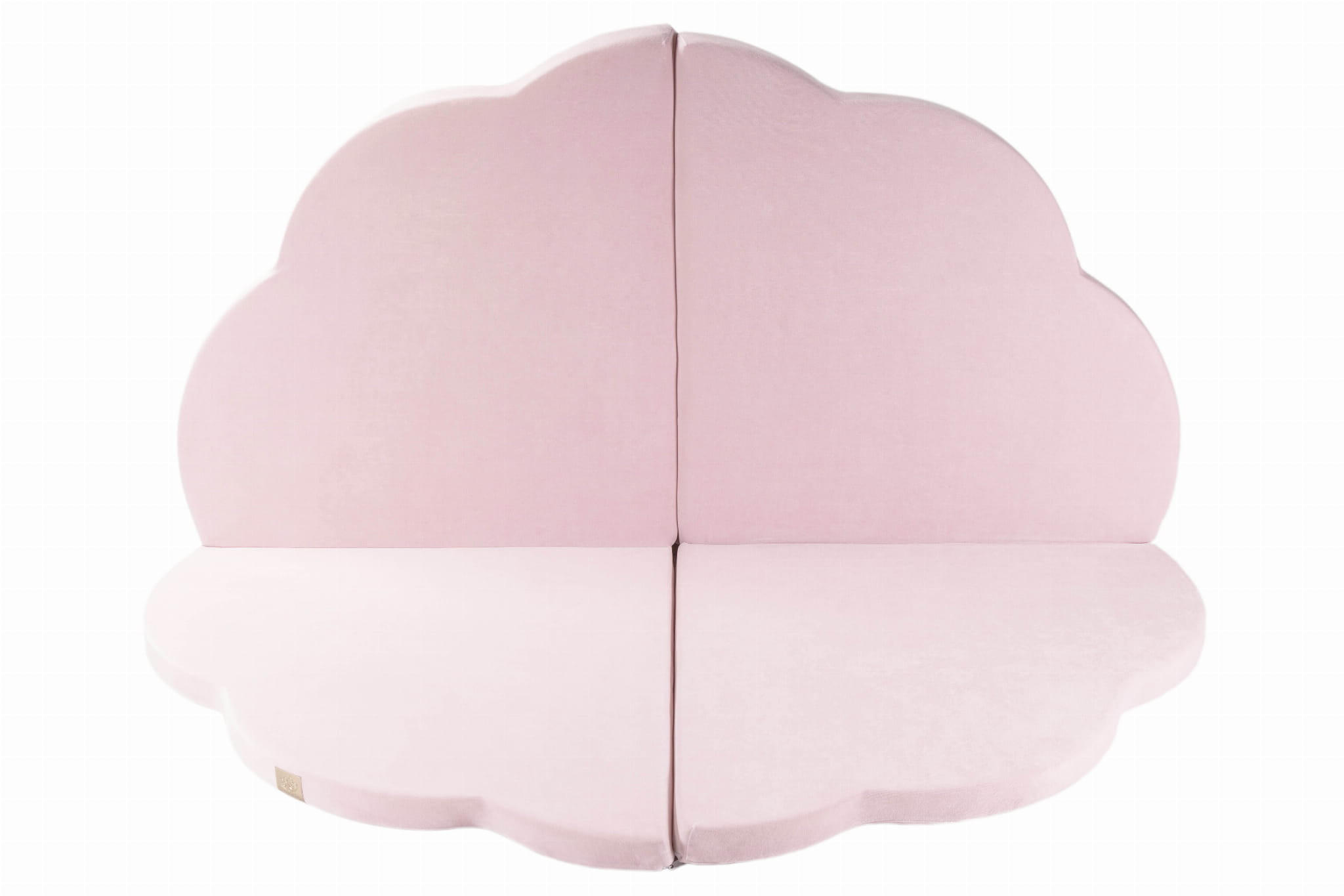 SPIELMATTE für Kinder, Wolke, Samt, Hellrosa - Pink, Textil (160/160cm) - MeowBaby