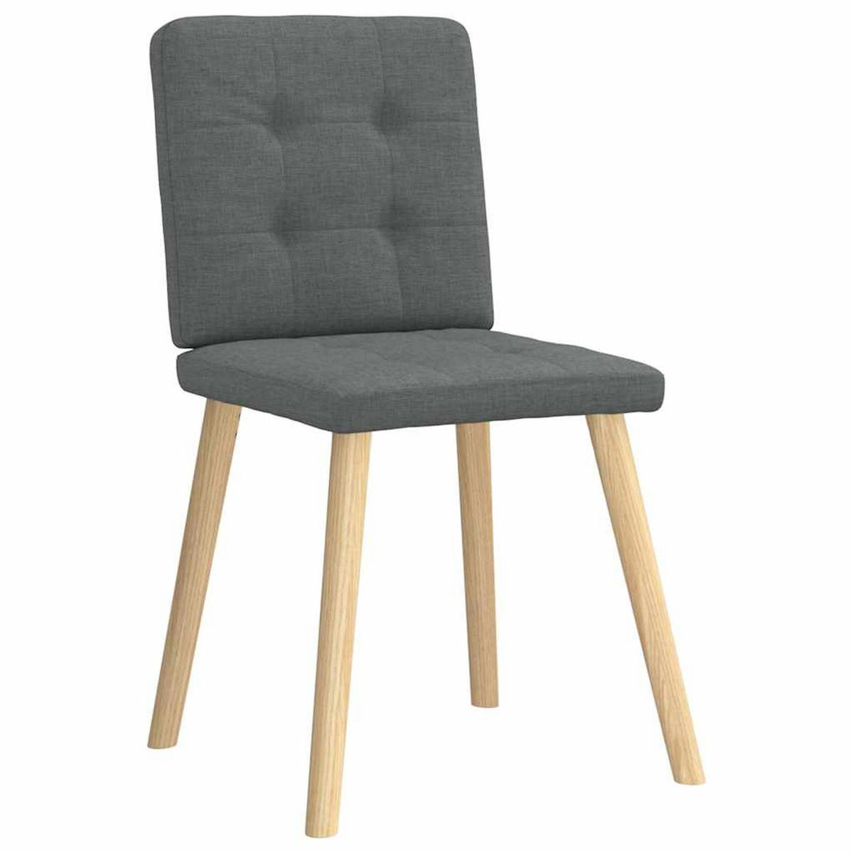 ESSZIMMERSTÜHLE 2 Stk. Dunkelgrau Stoff 45*54*86cm - Dunkelgrau, Metall (45/86/54cm) - ZMH