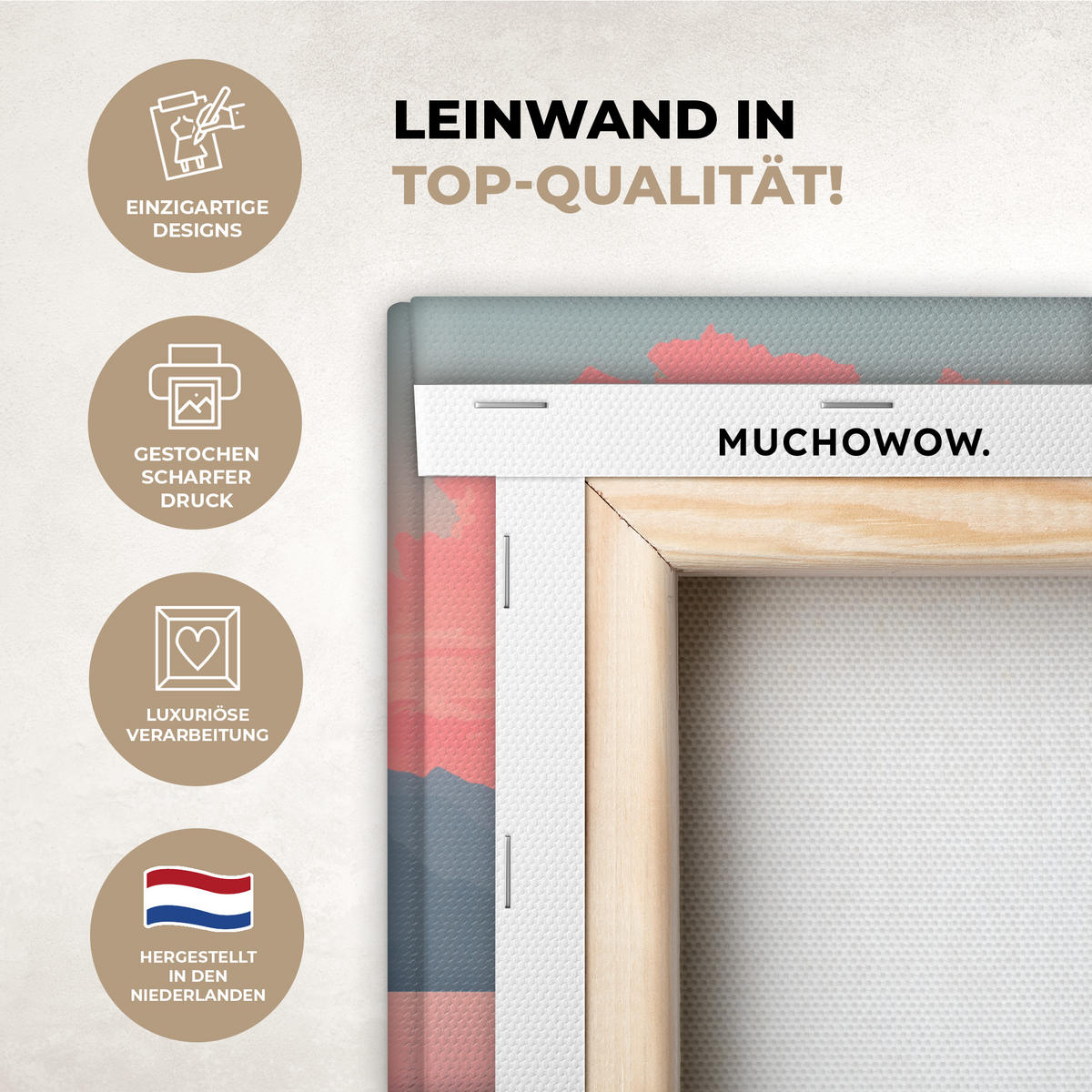 LEINWANDBILD Segelboot - Rosa Meer - Sonnenuntergang - Berge Deko Schlafzimmer 30x20 cm - Rosa, Textil (30/20cm) - MuchoWow