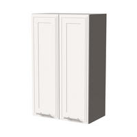 HÄNGESCHRANK Salo W4/60 Grau / Weiß Matt 60 / 32,5 / 96cm - Weiß/Grau, Holz/Holzwerkstoff (60/96/32.5cm) - Feldmann-Wohnen