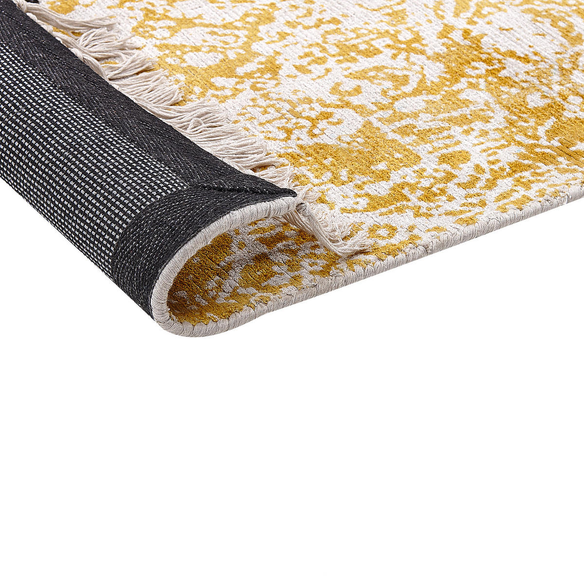 VINTAGE-TEPPICH Boyali 150/80 cm - Gelb, Naturmaterialen (80/150cm) - Beliani