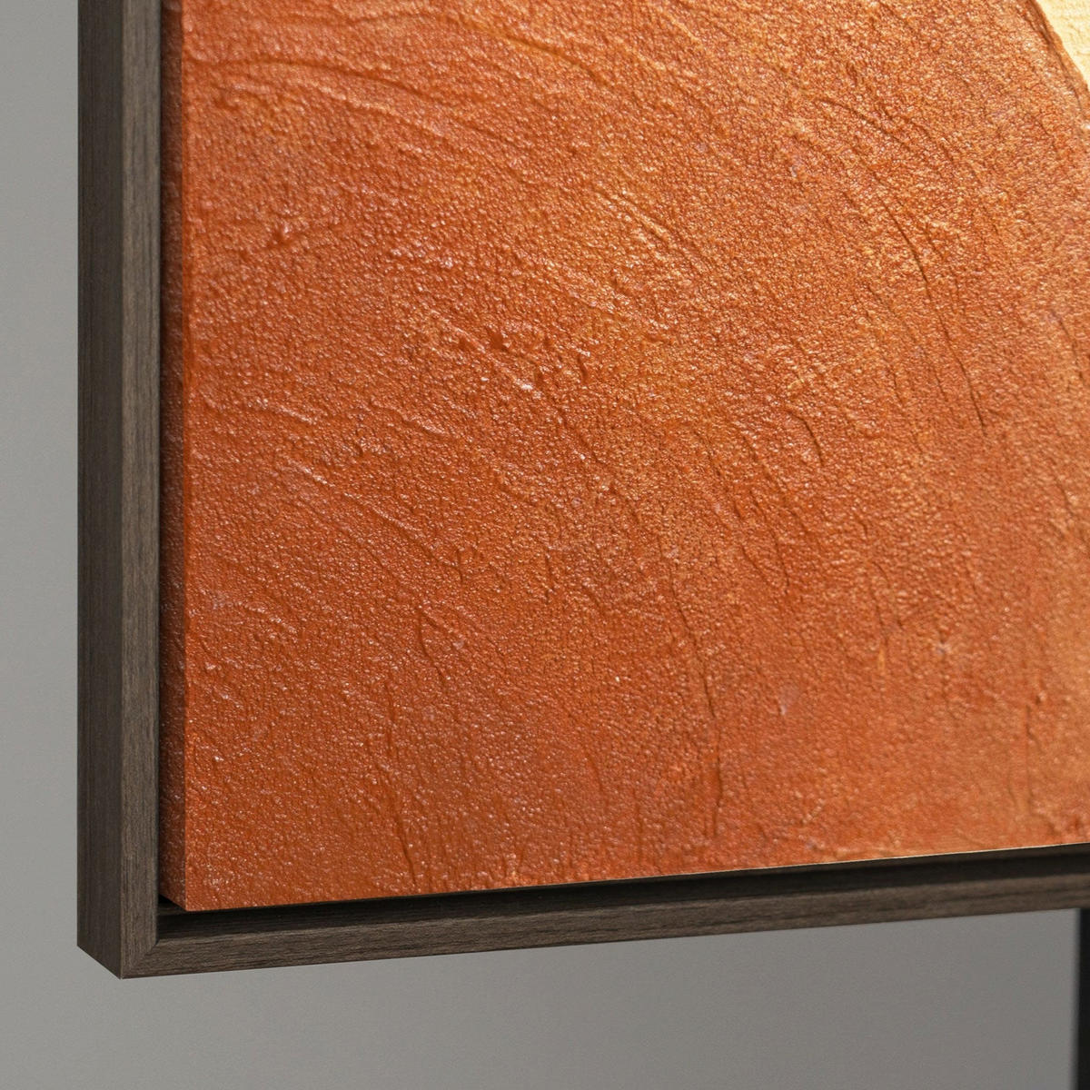 GEMÄLDE Verflechtung der Formen Schattenfugenrahmen Grau 120x80 cm - Grau, Holz (120/80cm) - YS-art gallery