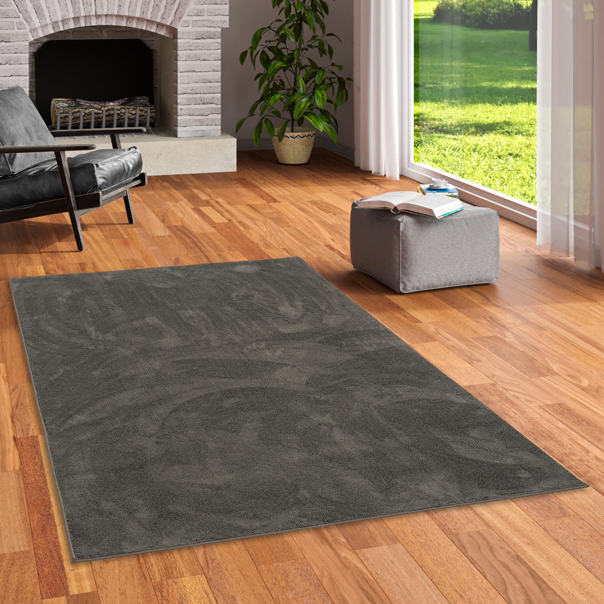 HOCHFLOR LANGFLOR TEPPICH SUPER SOFT MELIA - Anthrazit, Textil (160/230cm) - Pergamon