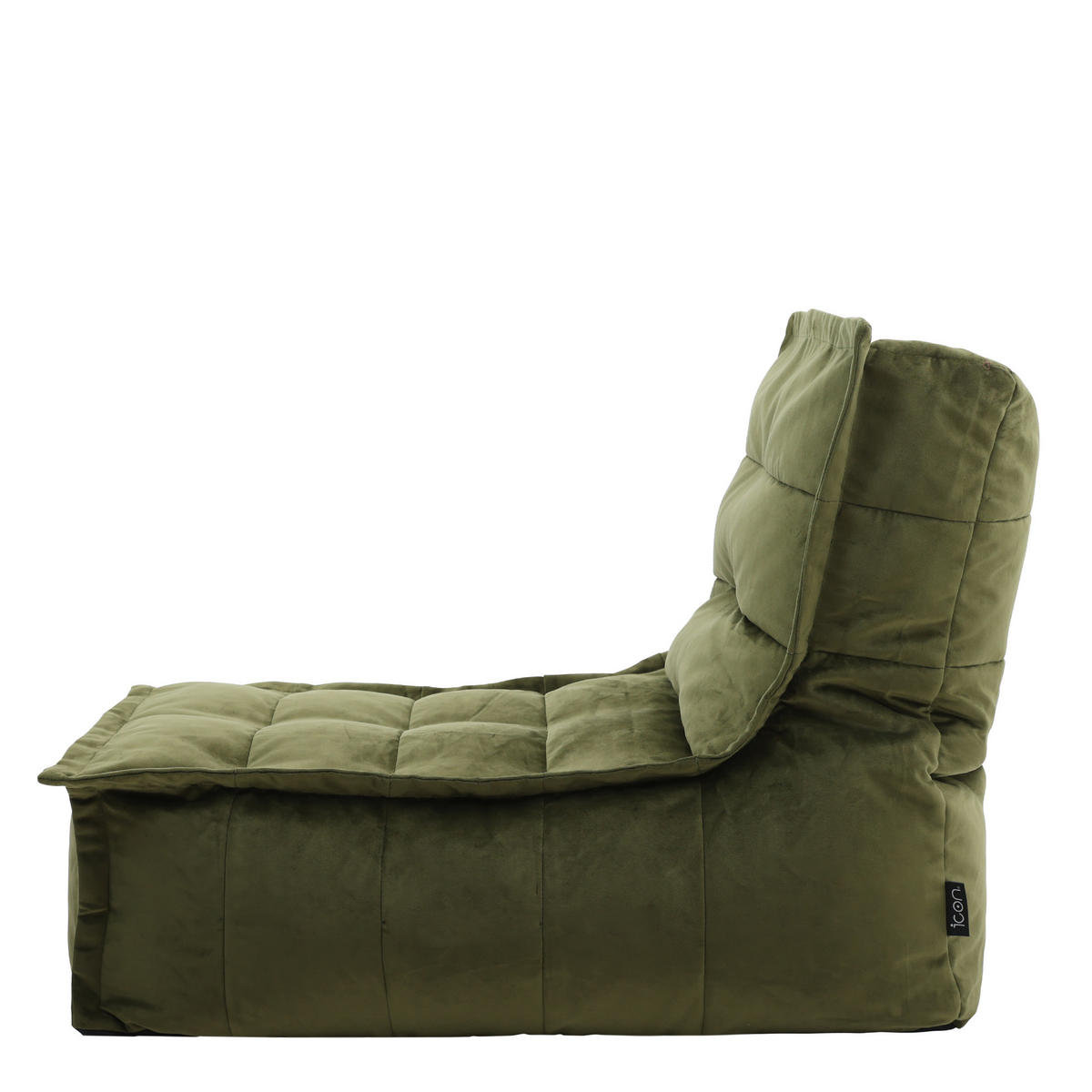 SITZSACK Lounger Skandi, Samt - Dunkelgrün, Kunststoff (65/67/90cm) - icon