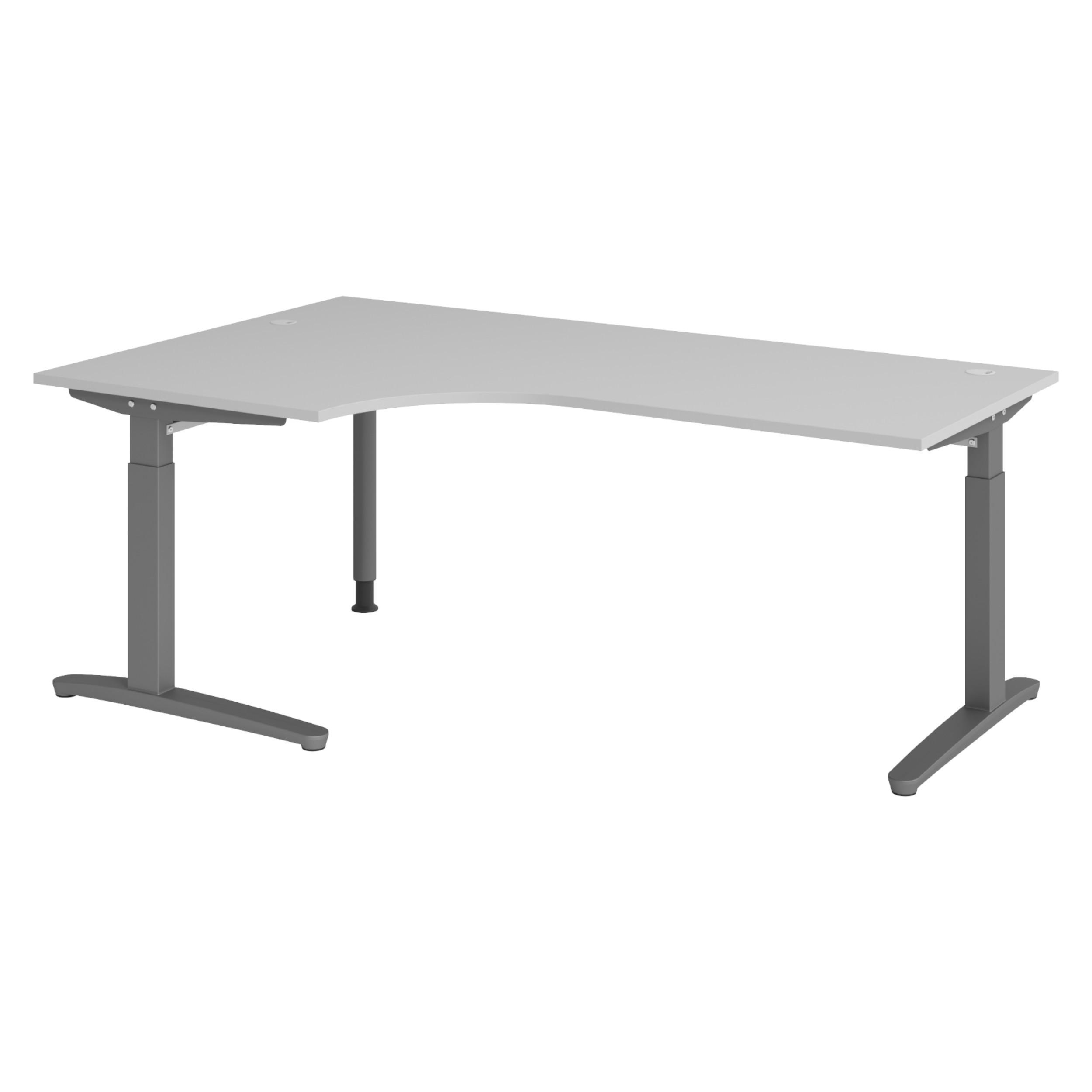 SCHREIBTISCH Serie-XB 120/200/74 cm in Grau/Graphitfarben - Graphitfarben/Grau, Holzwerkstoff (120/200/74cm) - bümö