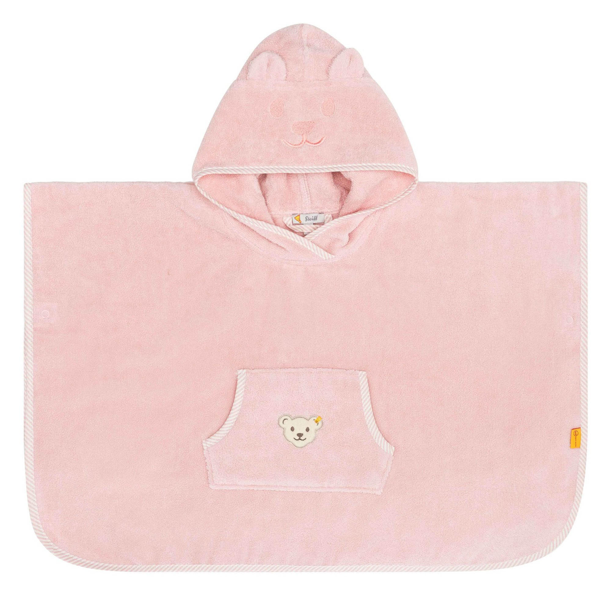 BADEMANTEL Unisex Rosa Baumwolle - Rosa, Textil (Einheitsgrößenull) - Steiff