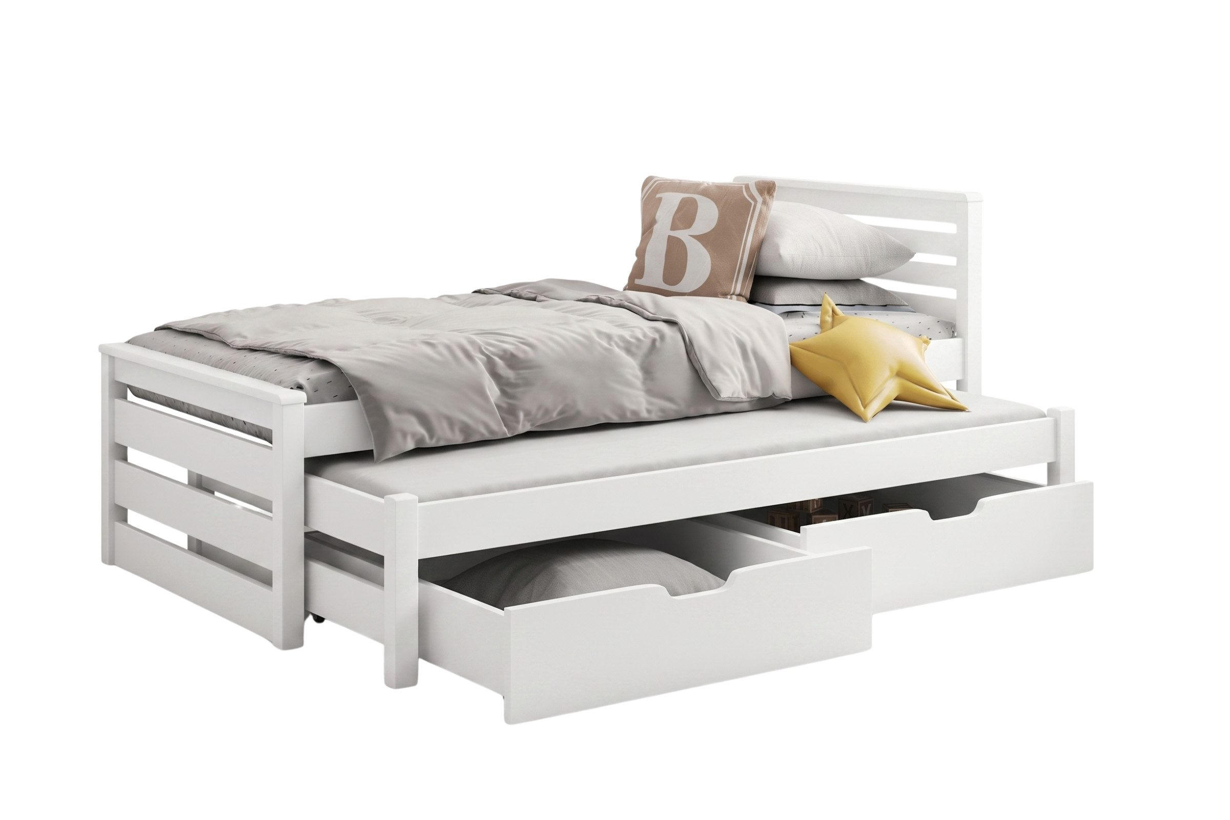 JUGENDBETT CATRIN 80/180 cm in Weiß - Weiß, Holz/Holzwerkstoff (80/180cm) - Deine Möbel 24