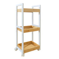 ROLLWAGEN - Multicolor, Holz/Holzwerkstoff (30/80/20cm) - Relaxdays