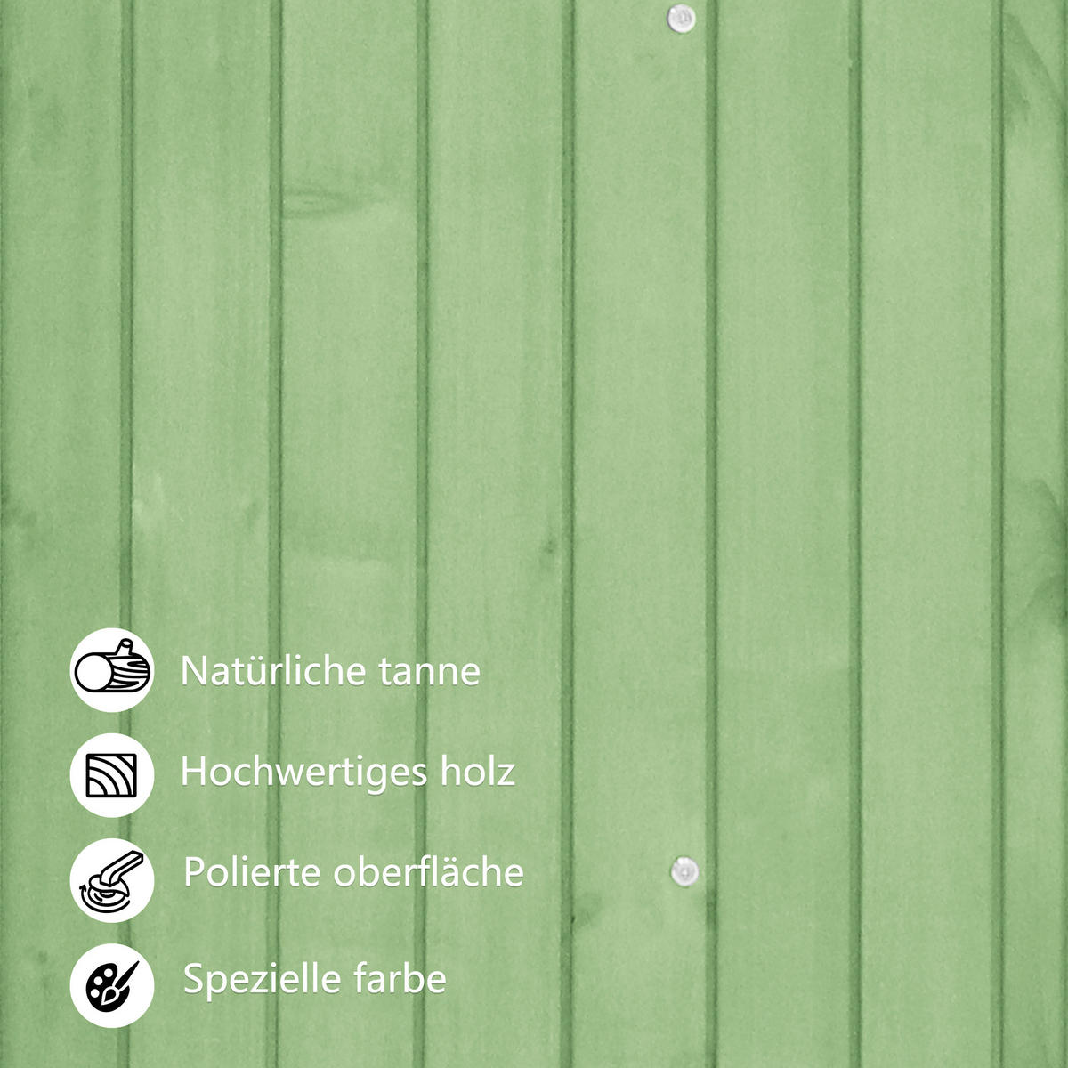 GERÄTEHAUS 124x46x174cm Grün Für Kleine Gärten - Grün, Holzwerkstoff (46/174/124cm) - FLIEKS