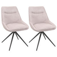 ESSZIMMERSTUHL Beige 2er-Set - Beige, Textil (51/86/60cm) - MCW