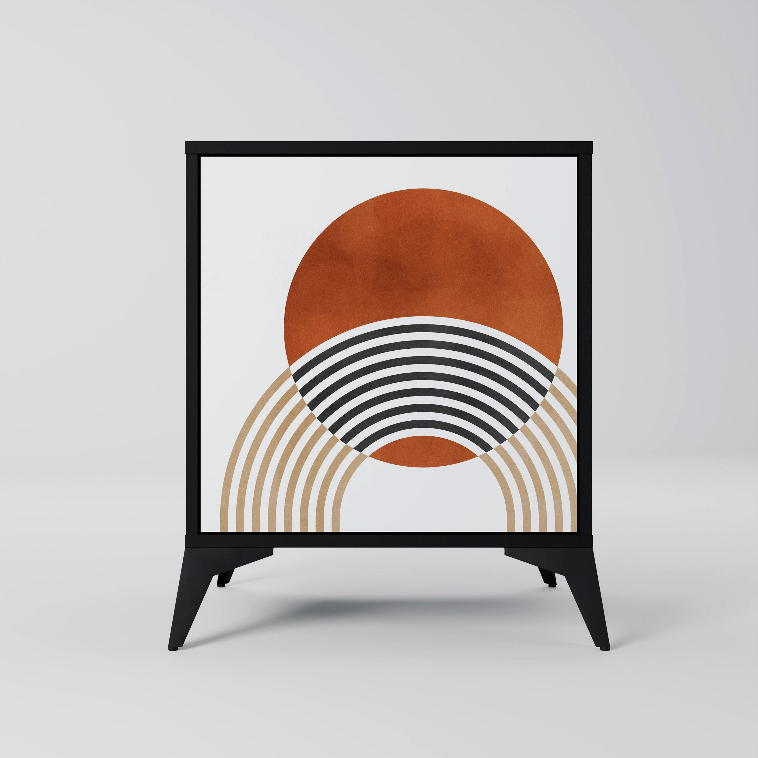 SpaceRebels Sideboard Schwarz 57.5x70.5x42 cm
