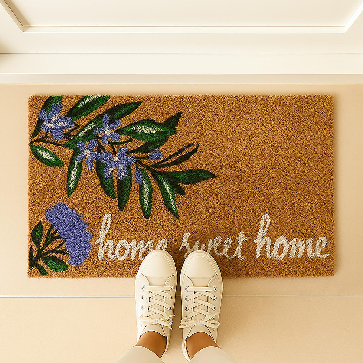 FUSSMATTE - Multicolor, Kunststoff/Textil (60/40cm) - Relaxdays