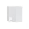 ECKHÄNGESCHRANK Fame-Line Weiß Hochglanz 57 cm - Weiß Hochglanz/Weiß, Holzwerkstoff (57/72/34.1cm) - Vicco