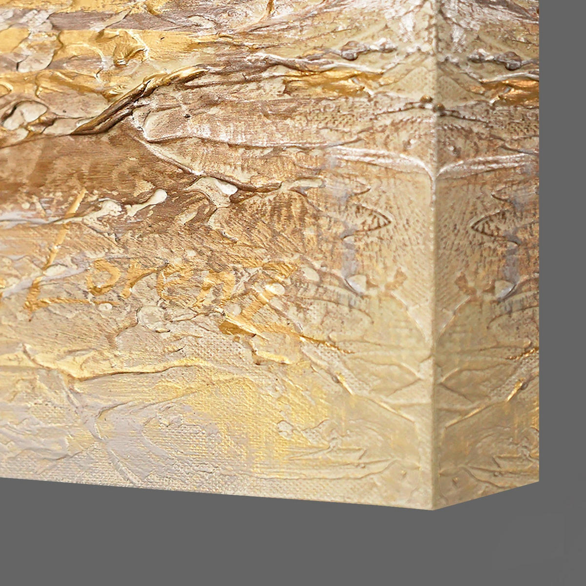 GEMÄLDE Sonnenblendung auf Keilrahmen 140x70 cm - Braun, Holz (140/70cm) - YS-art gallery