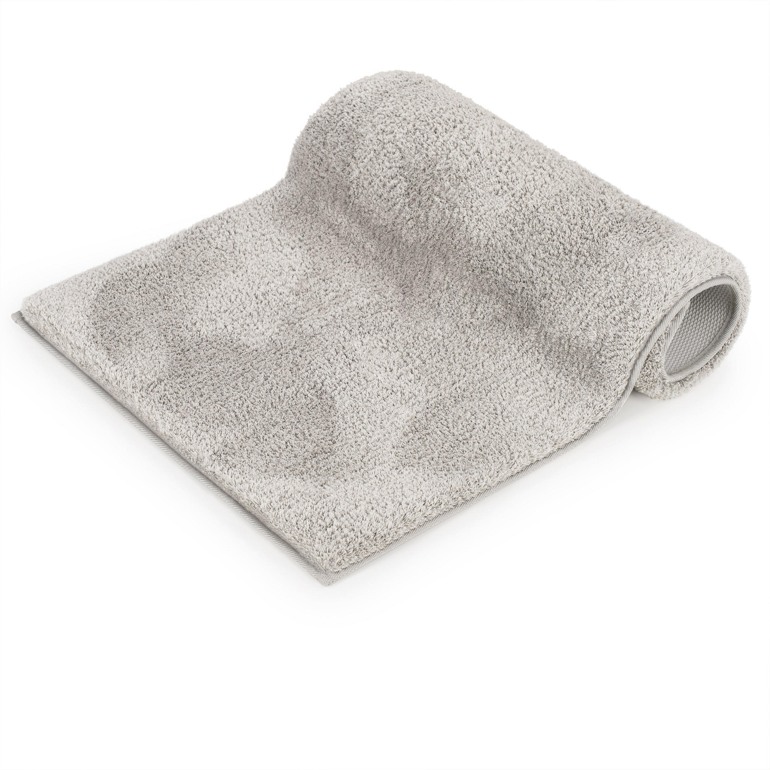 BADEMATTE Astrid 50x80cm, Hellgrau - Hellgrau, Textil (50/80cm) - Blumtal