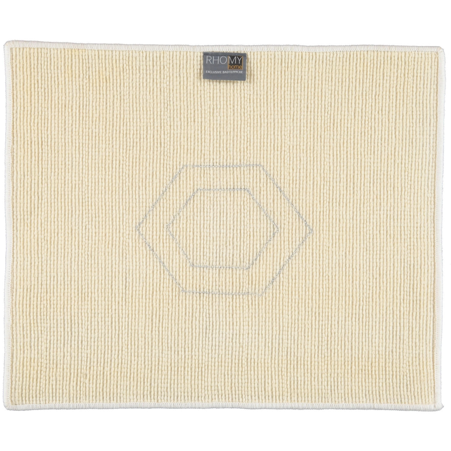 BADTEPPICH ELEGANCE WEISS-SILBERLUREX - 151 - Weiß, Textil (50/60cm) - Rhomtuft