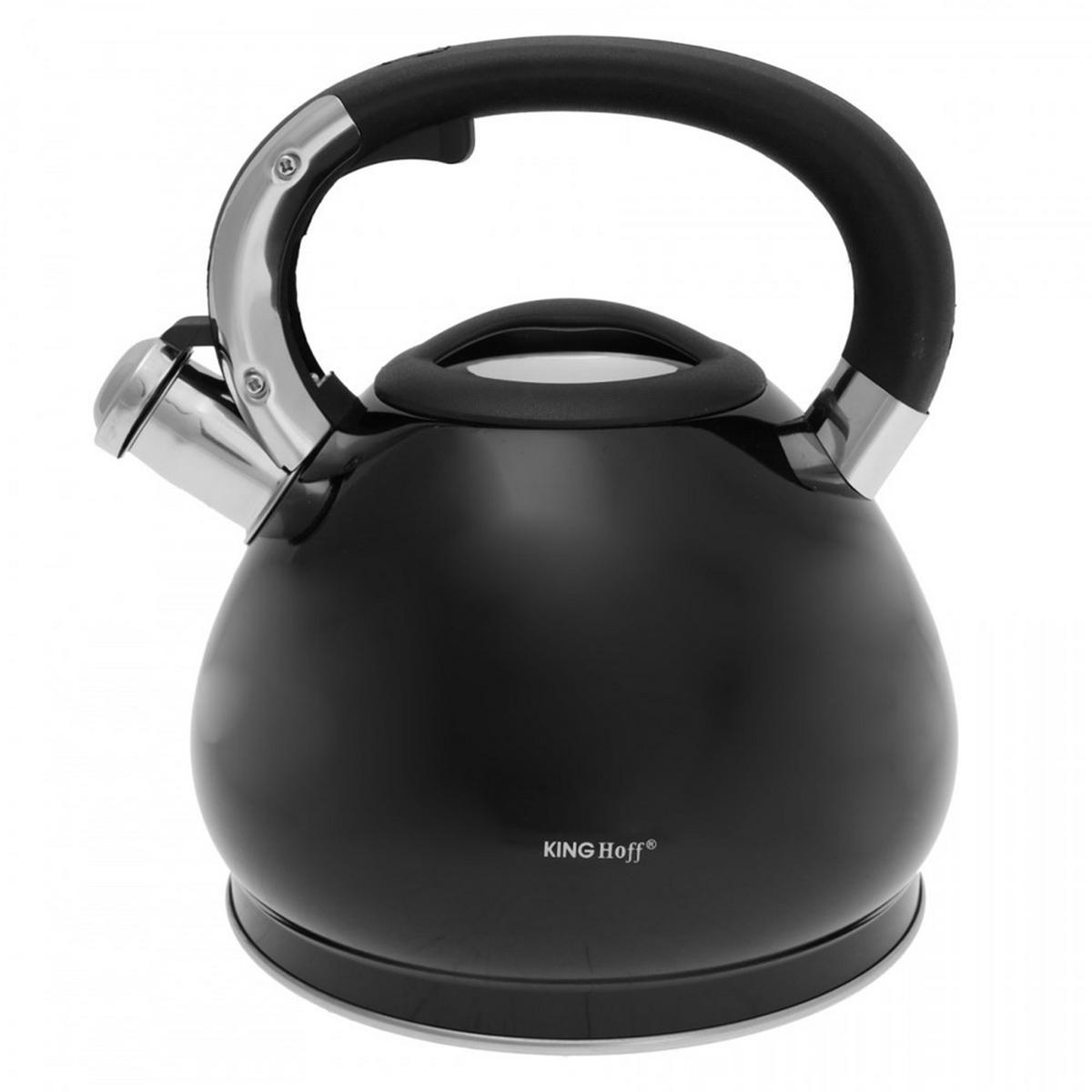 WASSERKESSEL Schwarz 25/27/30 cm KH1221 - Schwarz, Metall (25cm) - Kinghoff 