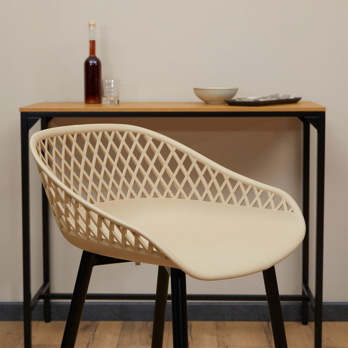 BARHOCKER IREK 2er-Set beige - Beige, Textil (47/99/49cm) - IDIMEX