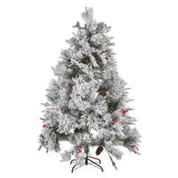 WEIHNACHTSBAUM 180 cm Weiß Masala - Weiß, Kunststoff (180cm) - Beliani