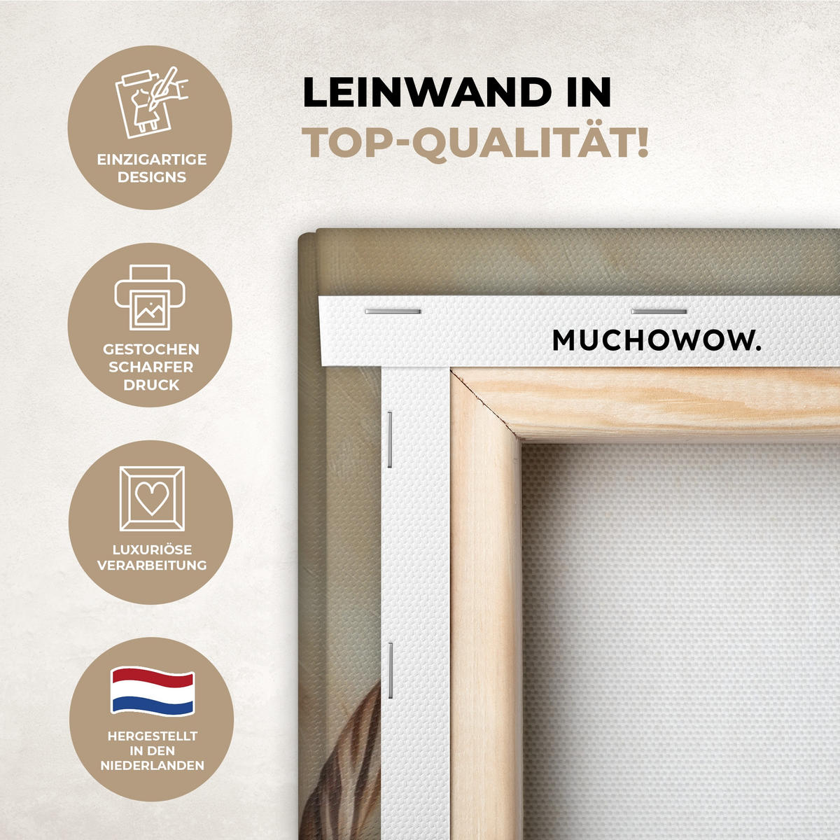 LEINWANDBILD Lavendel - Brot - Stilleben Wandbild Wohnzimmer 50x50 cm - Flieder, Textil (50/50cm) - MuchoWow