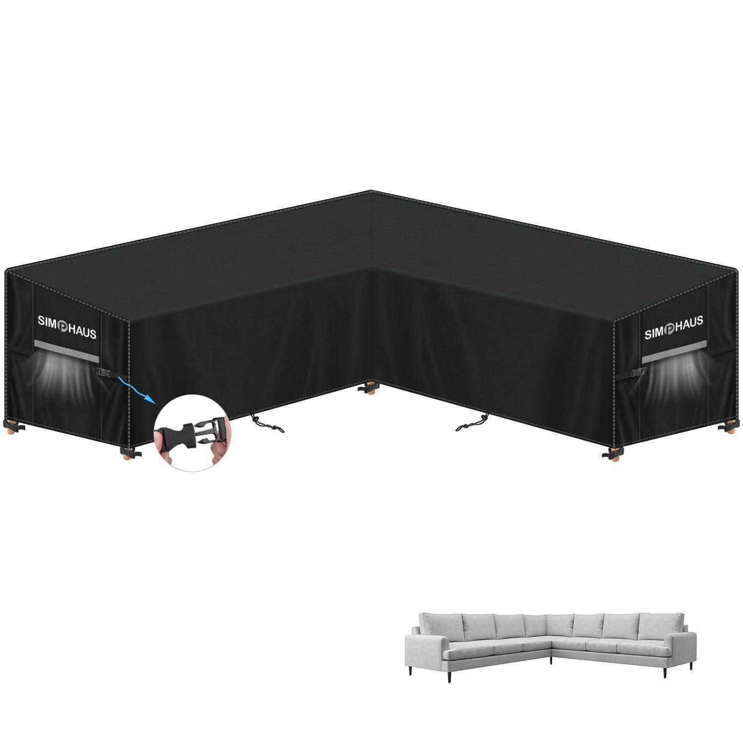 XXXLutz Abdeckhaube Schwarz 315x80x99 cm