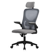 SCHREIBTISCHSTUHL Ergonomic grau - Grau, Kunststoff (60.5/121/60cm) - ML-DESIGN