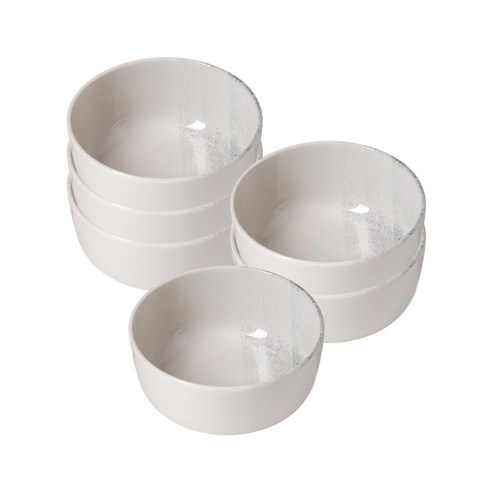 MÜSLISCHALEN Trio Grau ø 14,5 cm 6er Set - Grau, Keramik (14.5cm) - Ritzenhoff Breker