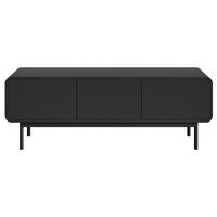 TV-LOWBOARD Oro Schwarz mit 3 Schubladen 154 cm - Schwarz, Holz/Holzwerkstoff (154/53.4/40cm) - Selsey