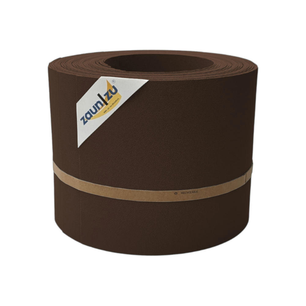 SICHTSCHUTZSTREIFEN PP Sichtschutzstreifen Doppelstabzaun Braun,10x 2,55m - Braun, Kunststoff (2550/19cm) - ZAUN|ZU