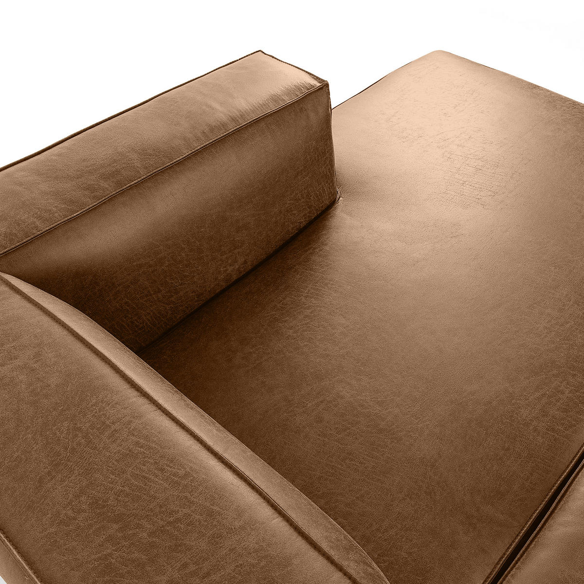 ECKSOFA RECHTS FEROX, Braun - Braun, Holz/Holzwerkstoff (300/175cm) - KONSIMO®