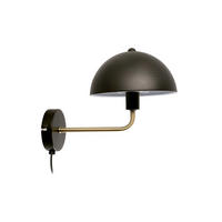 WANDLAMP Bonnet 25/20/18 cm - Schwarz, Metall (20/18/25cm) - Leitmotiv