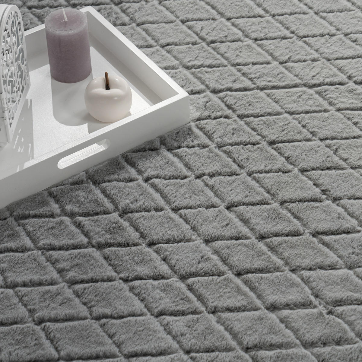 HOCHFLORTEPPICH 120/160 cm Arnheim 742 - Grau, Textil (120/160cm) - Paco Home