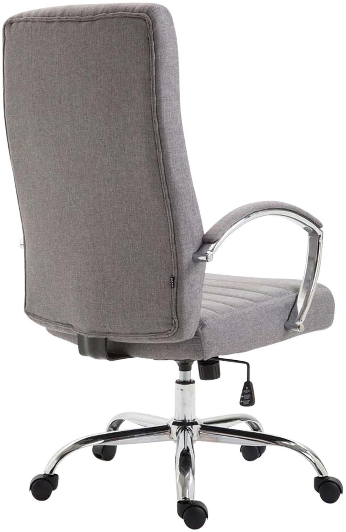 CHEFSESSEL Stoff Grau - Grau, Textil/Metall (60/110/68cm) - CLP
