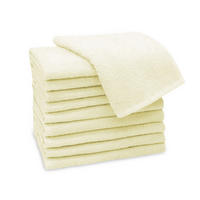 GÄSTETÜCHER, 10er-Set, 30x50 cm, 100% Baumwolle, Gelb - Creme, Textil (30/50cm) - Zollner