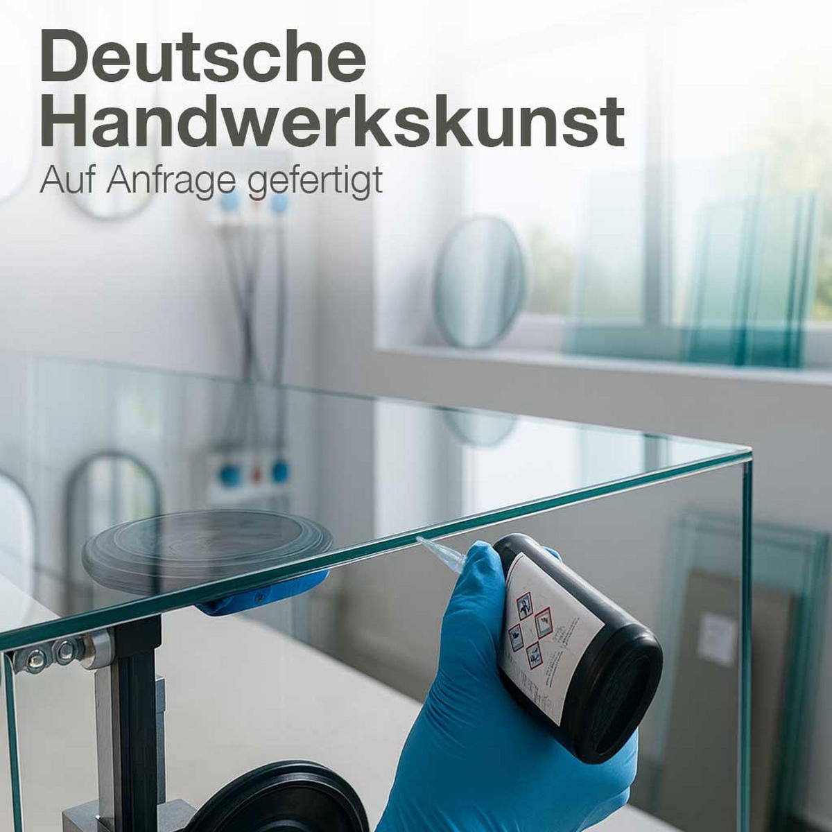 KUNSTVITRINE 36/125/37 cm mit Schiebetür & Schloss - Transparent, Glas (100/37/36cm) - K-Möbel