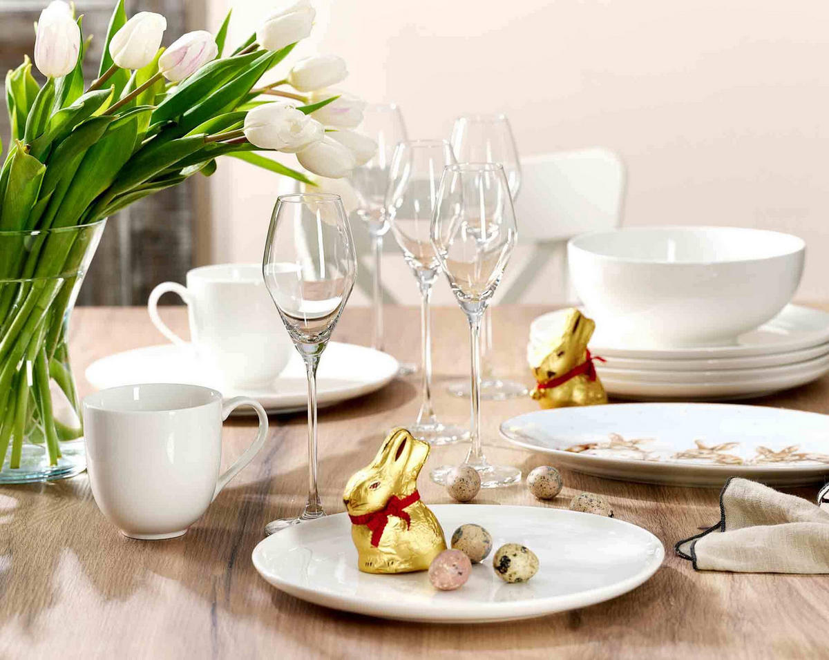 FRÜHSTÜCKS-SET Skagen weiß 24er Set - Weiß, Keramik (1/1/1cm) - Ritzenhoff Breker