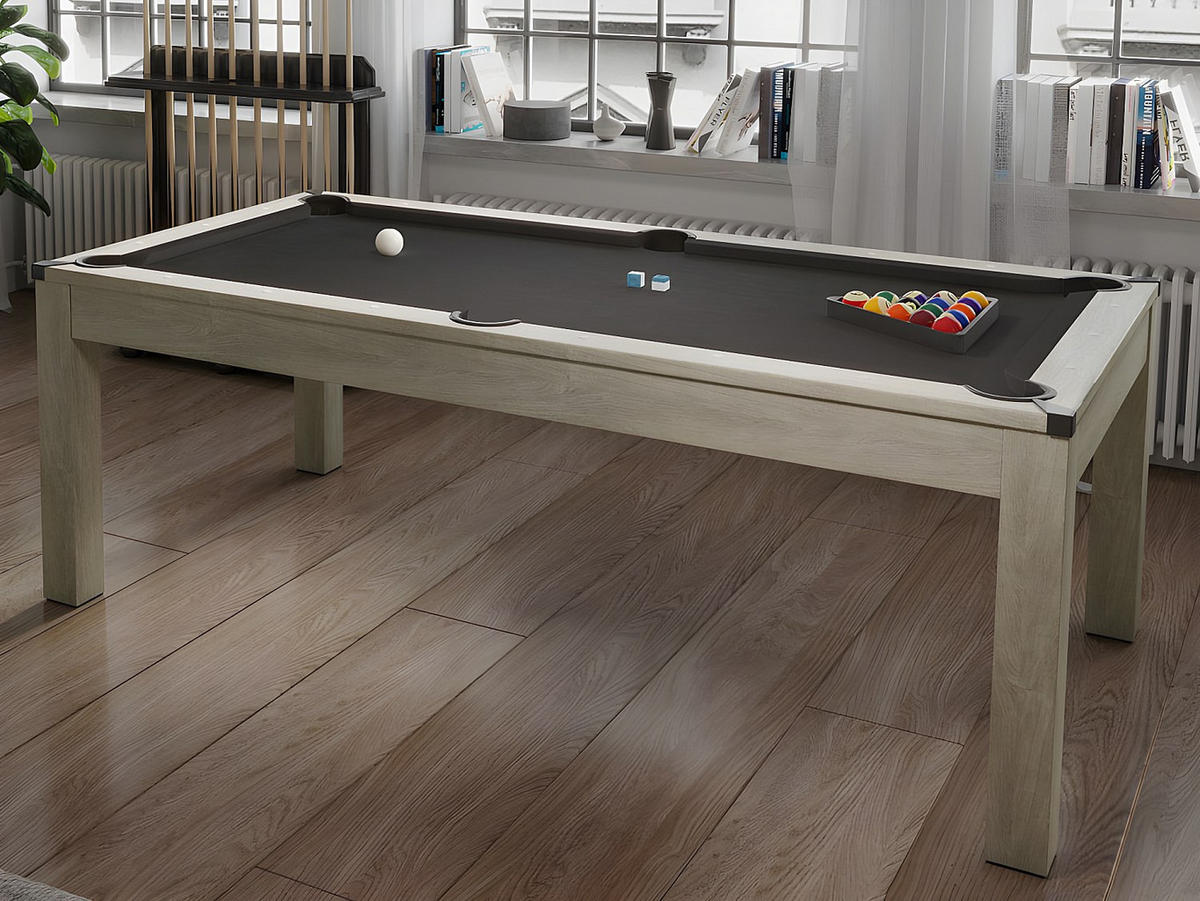 BILLARDTISCH - 6 Personen - Holz, Platte - Naturfarben Hell - - Naturfarben, Holz (182.8/102.6cm) - Vente-Unique