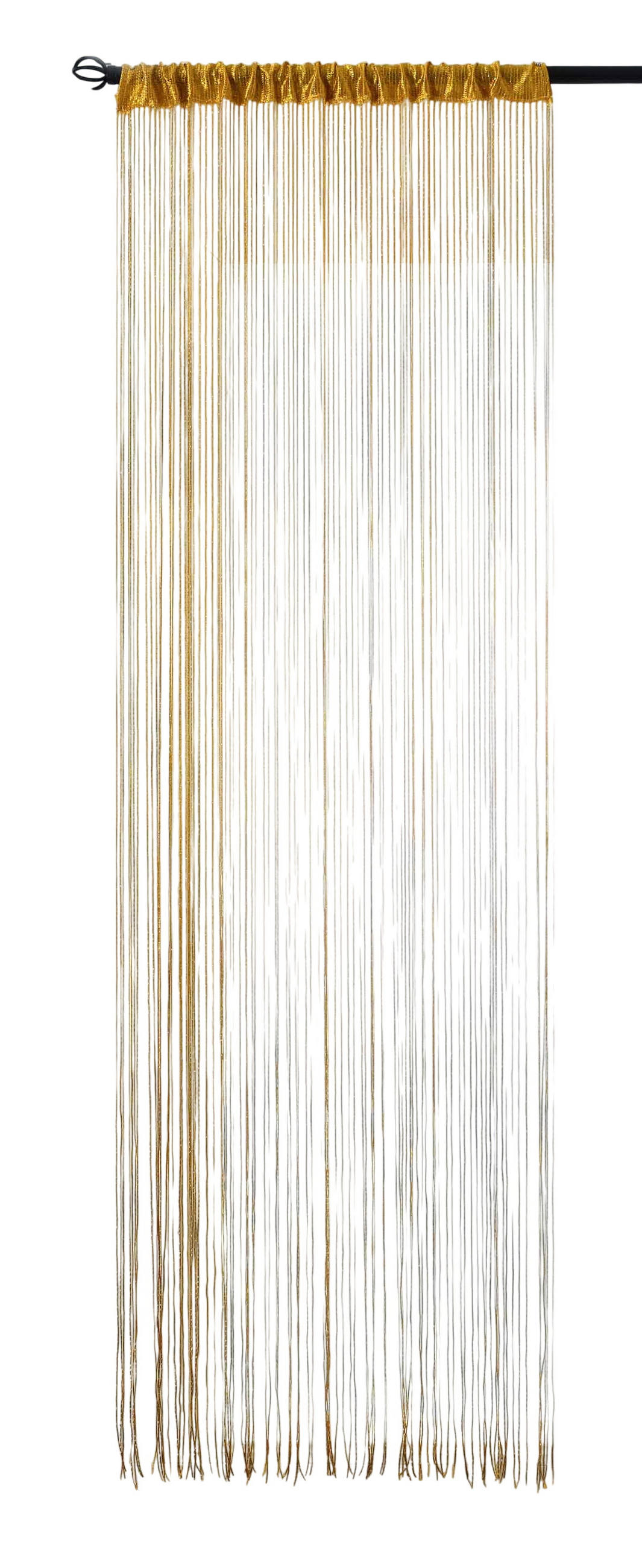 FADENGARDINE Shanghai HxB 230x100 cm Gold Lurex - Goldfarben, Textil (100/230cm) - Gardinenbox