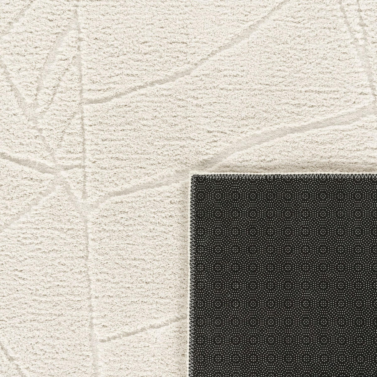 HOCHFLORTEPPICH 160/160 cm Tokio 474 - Creme, Kunststoff (160/160cm) - Paco Home