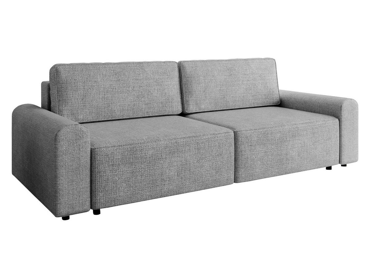SCHLAFSOFA Bella - Hellgrau/Schwarz, Holz/Kunststoff (240/85/95cm) - MIRJAN24
