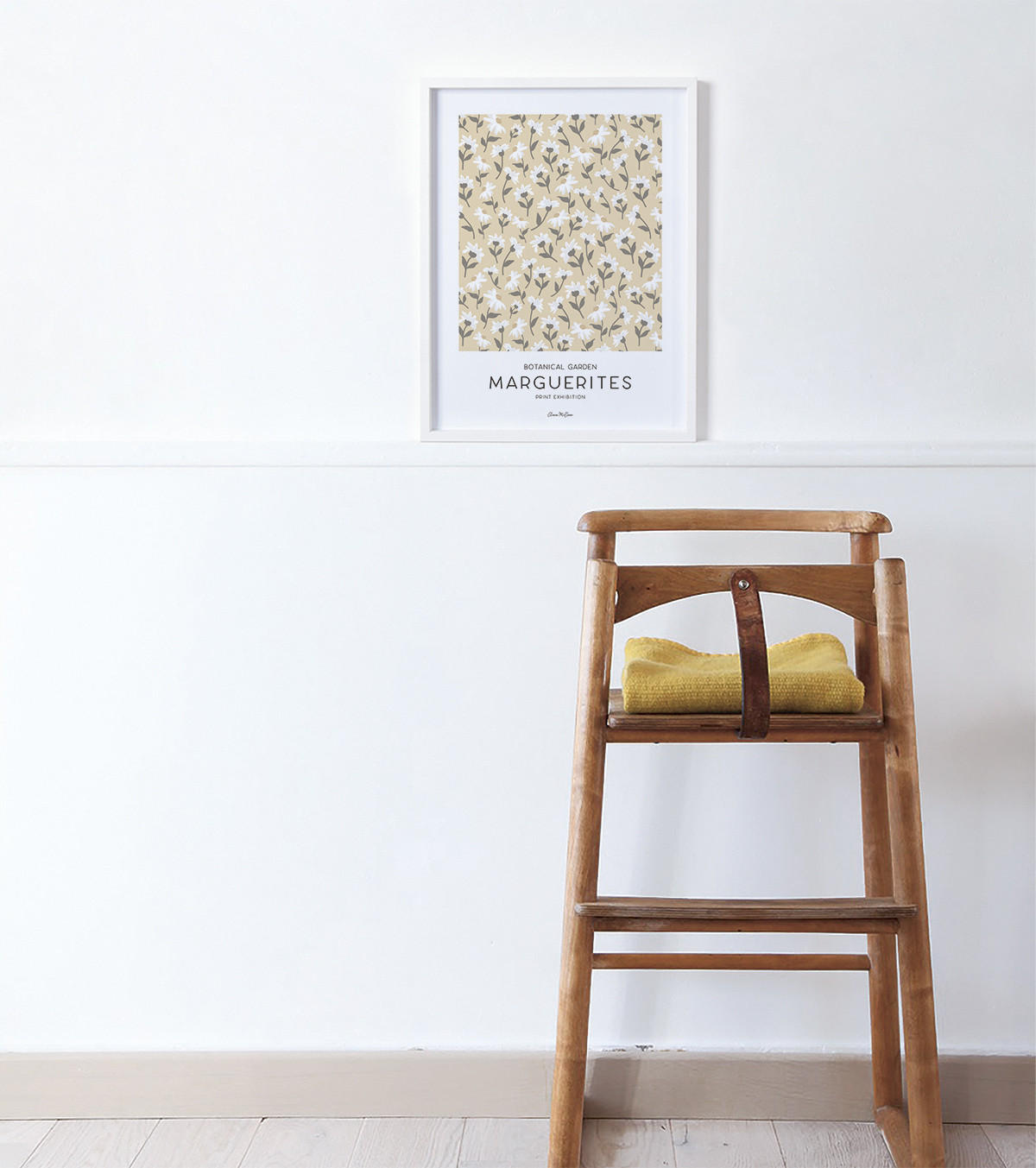 POSTER Tanzende Gänseblümchen (Senf), 30x40 cm - Hellgelb, Papier (30/1/40cm) - Lilipinso