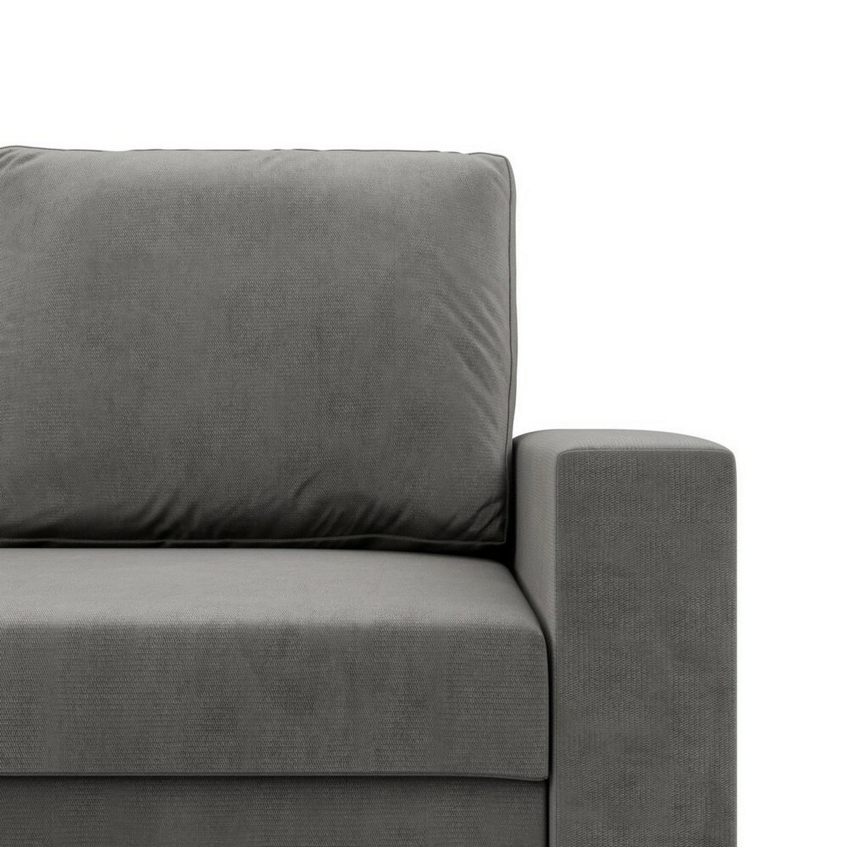 SOFA Neo mit gerader Armlehnen hellgrau - Hellgrau, Textil (148/90/87cm) - SIMKAM Furniture