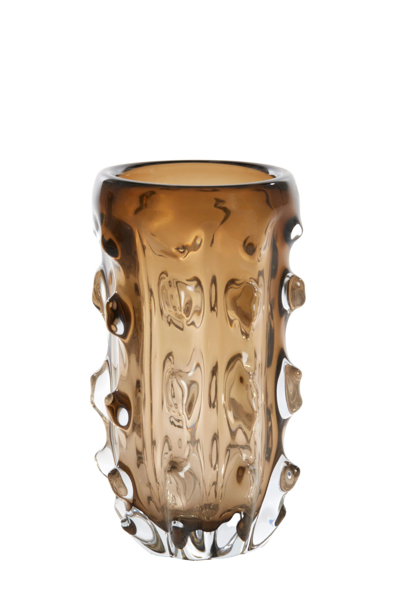 VASE Torben Braun Ø15/27,5 cm - Braun, Glas (15/27.5cm) - Light & Living